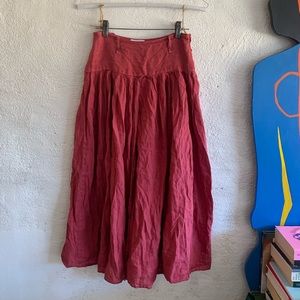 Agnes B cotton flowy skirt